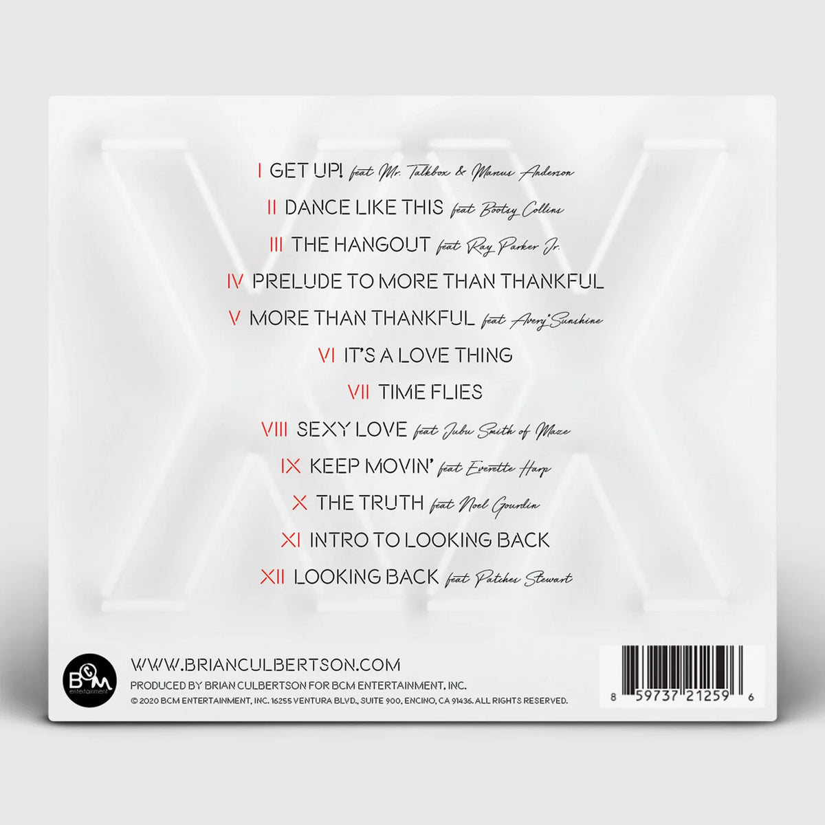 Brian Culbertson "XX" CD