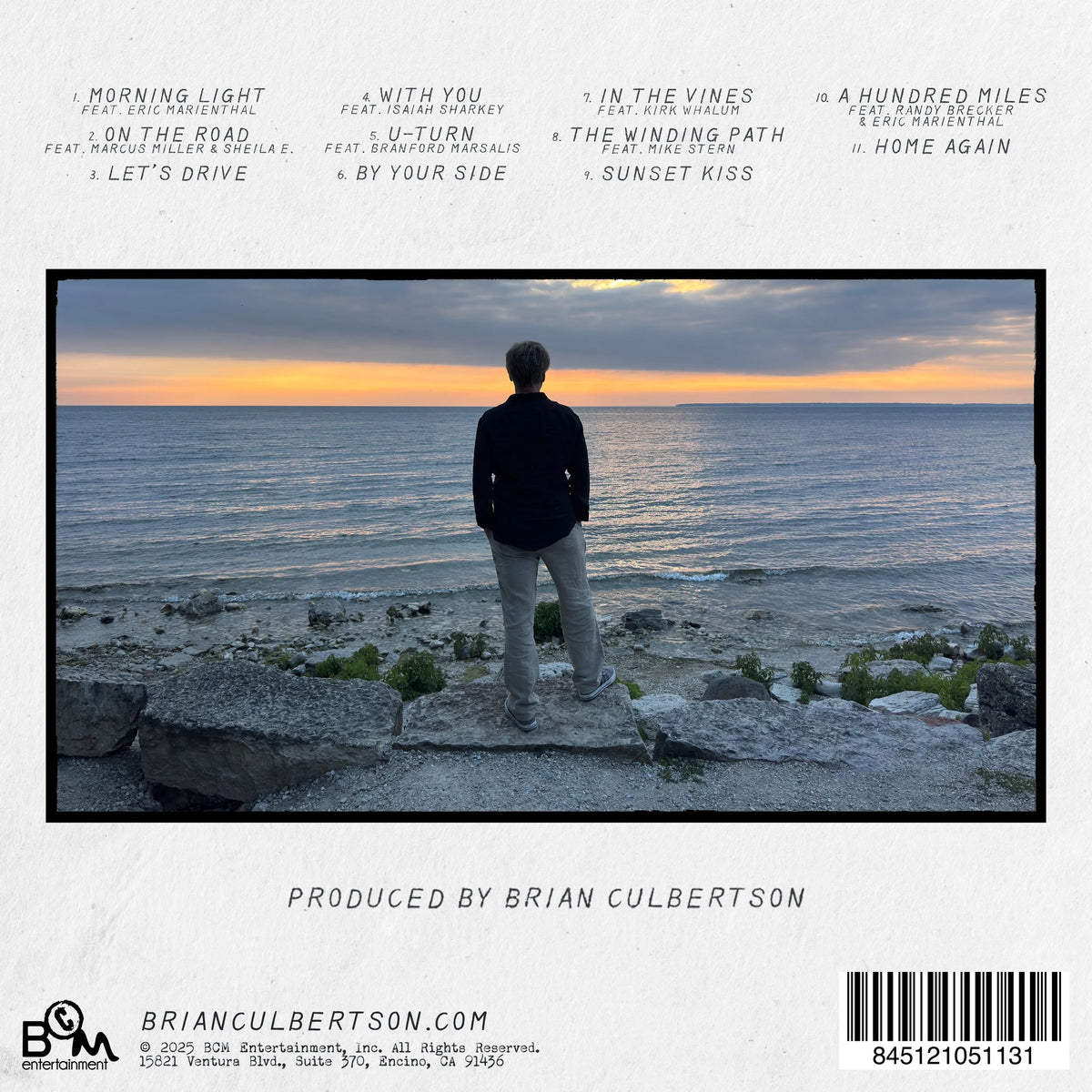Brian Culbertson - "Day Trip" CD Back Cover