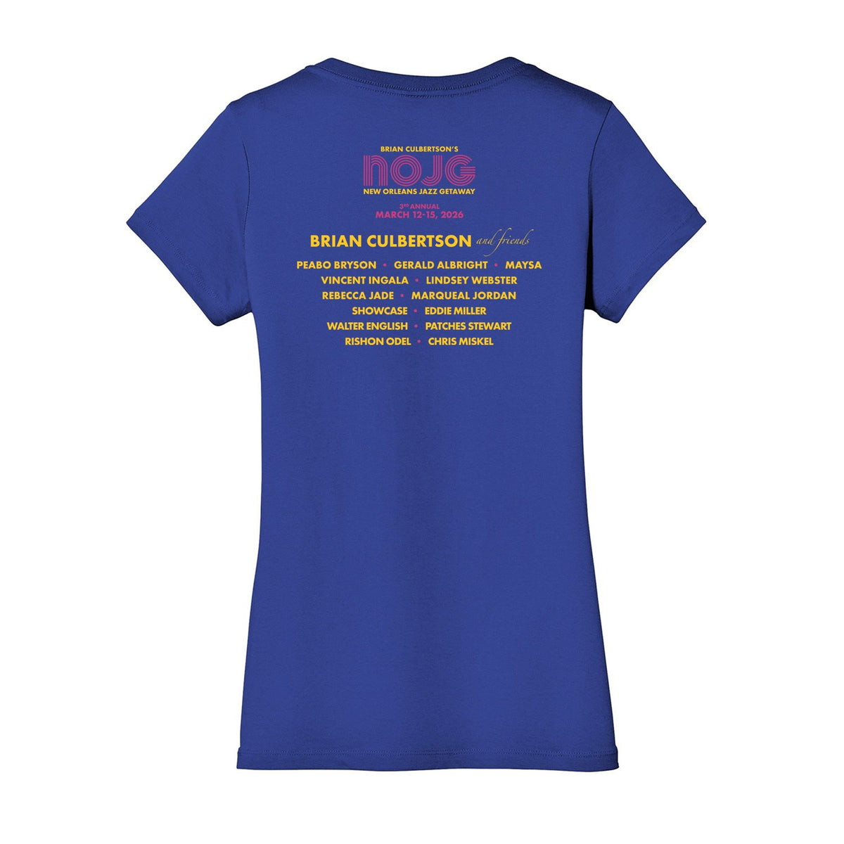 2026 New Orleans Jazz Getaway Ladies V-Neck T-shirt