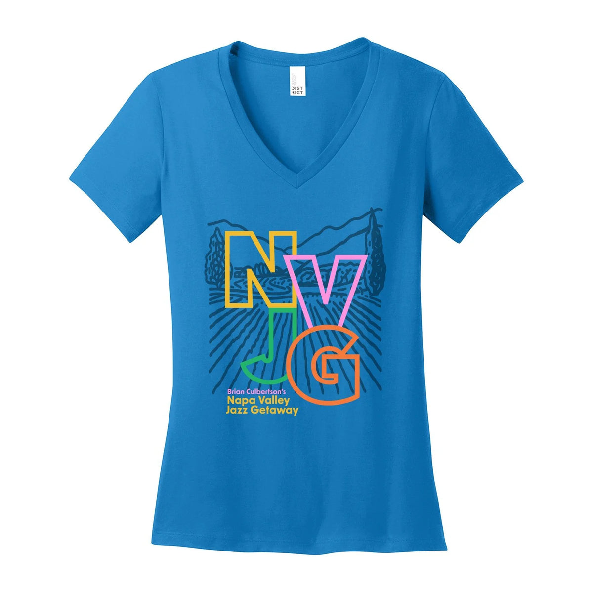 2026 Napa Valley Jazz Getaway Ladies V-Neck T-shirt